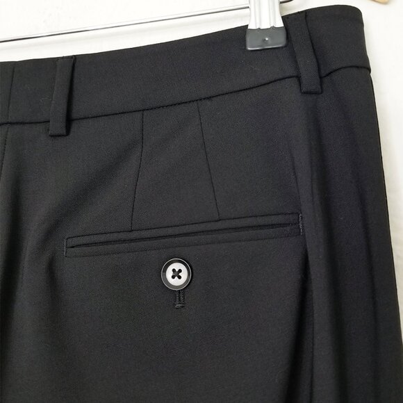 Vince. Classic Black Side Strapping Trouser Pants Size 8 Wool Blend Pockets $265 - Picture 14 of 15